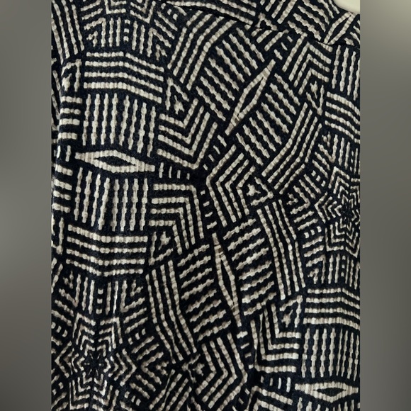 Navy patterned, maxi skirt - Picture 1 of 3